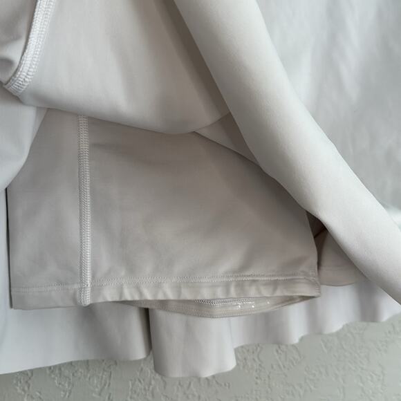 Athleta Match Point Skirt White Tennis Athletic Skort Summer Vacation Preppy - Picture 5 of 7